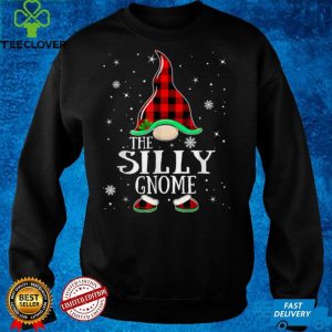 Silly Gnome Buffalo Plaid Matching Family Christmas Pajama T Shirt