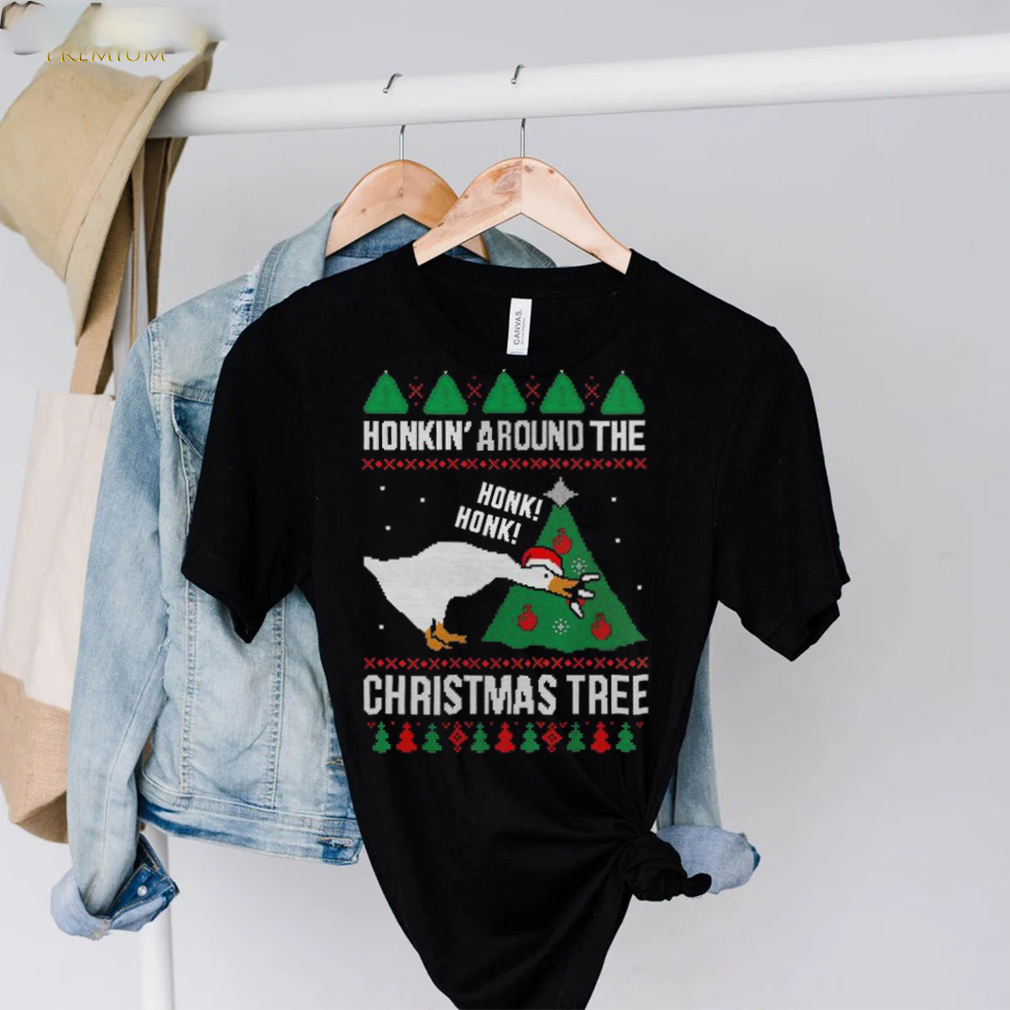 Silly Goose Honkin’ Around The Christmas Tree Ugly Shirt Silly Goose Honkin’ Around The Christmas Tree Ugly Shirt