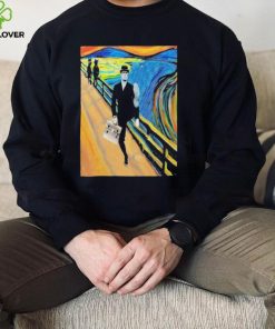 Silly walk van gogh The Scream t shirt