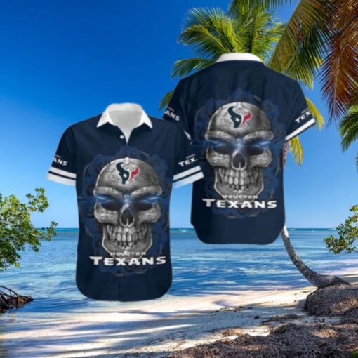 Silver Skull Houston Texans Hawaiian Shirt