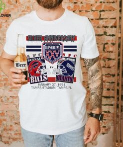 Silver anniversary Super Bowl XXV Buffalo Bills vs New York Giants shirt