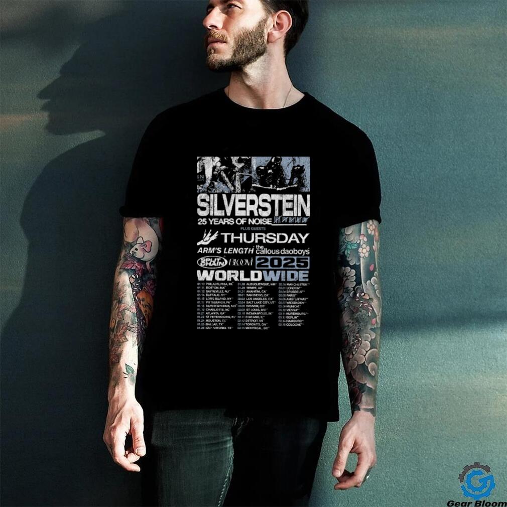 Silverstein 25 Years Of Noise Tour Dates 2025 Fan Gifts Classic T Shirt Silverstein 25 Years Of Noise Tour Dates 2025 Fan Gifts Classic T Shirt