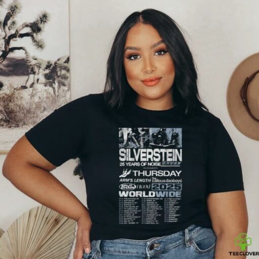 Silverstein 25 Years Of Noise Tour Dates 2025 Fan Gifts Classic T Shirt