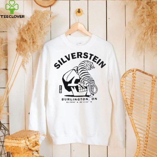 Silverstein burlington tiger skull hoodie, sweater, longsleeve, shirt v-neck, t-shirt