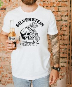 Silverstein burlington tiger skull hoodie, sweater, longsleeve, shirt v-neck, t-shirt