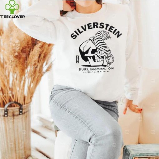 Silverstein burlington tiger skull hoodie, sweater, longsleeve, shirt v-neck, t-shirt