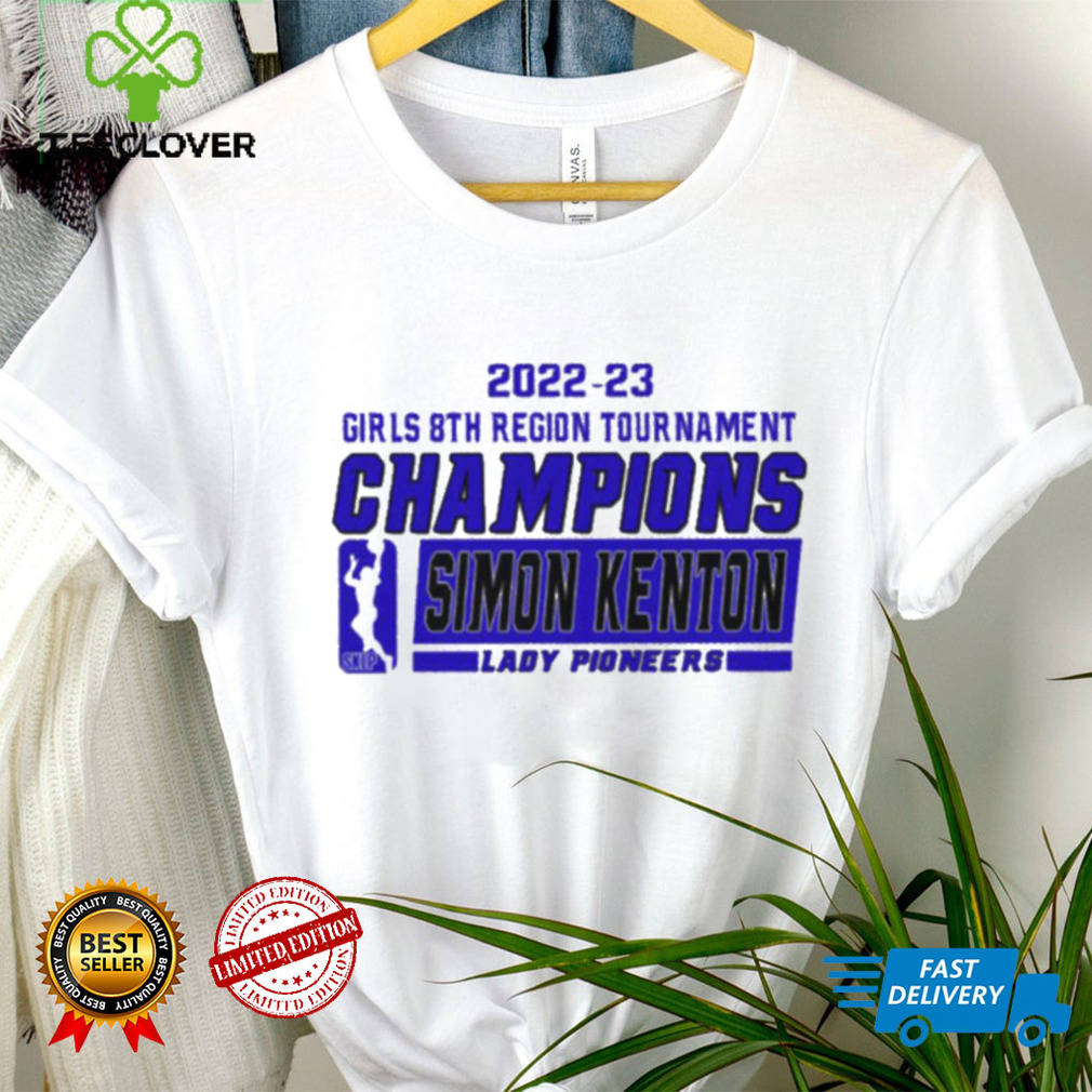 Simon Kenton Lady Pioneers 2022 23 Girls 8th Region Tournament Champions Shirt Simon Kenton Lady Pioneers 2022 23 Girls 8th Region Tournament Champions Shirt