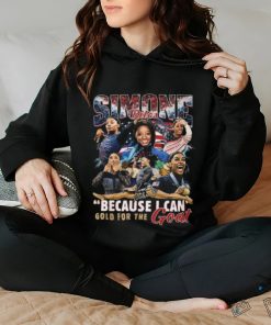 Simone Biles Because I Can Gold For The Goat T Shirt