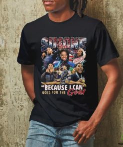 Simone Biles Because I Can Gold For The Goat T Shirt