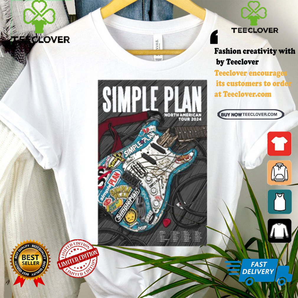 Simple plan north American tour 2024 poster shirt Simple plan north American tour 2024 poster shirt