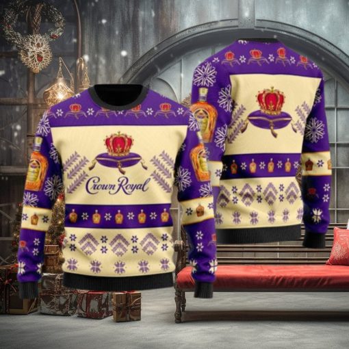 Simplee Crown Royal Christmas Gift Sweater All Over Print 3D Sweater