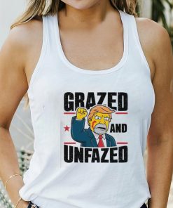 Simpson Trump fist grazed and unfazed shirt