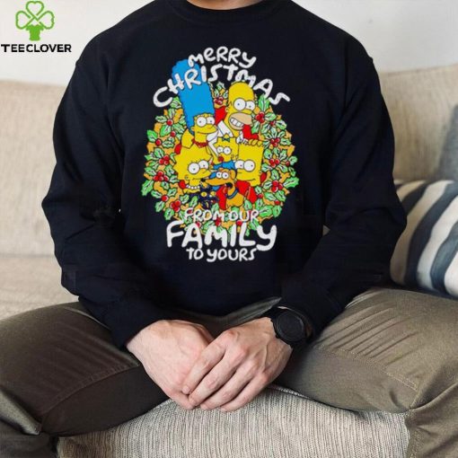 Simpson family Merry Christmas from our family to your hoodie, sweater, longsleeve, shirt v-neck, t-shirt