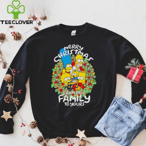 Simpson family Merry Christmas from our family to your hoodie, sweater, longsleeve, shirt v-neck, t-shirt