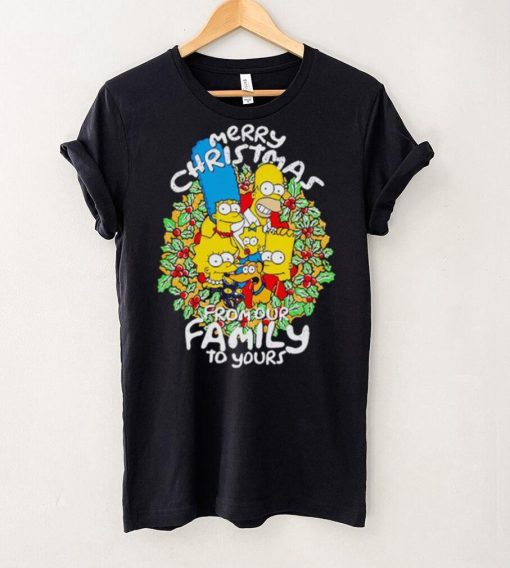 Simpson family Merry Christmas from our family to your hoodie, sweater, longsleeve, shirt v-neck, t-shirt