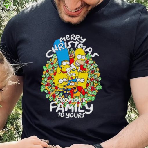 Simpson family Merry Christmas from our family to your hoodie, sweater, longsleeve, shirt v-neck, t-shirt