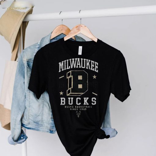 Since 1968 Icon Black Milwaukee Bucks Basketball Since 1969 T Shirt