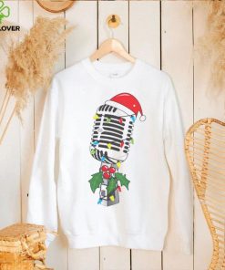 Singer Mic Microphone Christmas Tree shirt