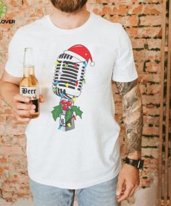 Singer Mic Microphone Christmas Tree shirt