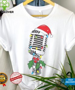 Singer Mic Microphone Christmas Tree shirt