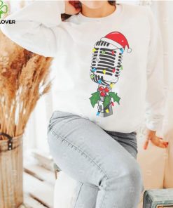Singer Mic Microphone Christmas Tree shirt