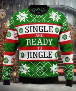 Single Ready To Jingle Ugly Christmas Sweater Thankgiving Gift Men Women