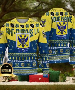 Sint Truidense VV Ugly Christmas Sweater Logo Custom Name Gift Fans