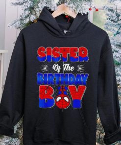 Sister of the birthday boy spider family matching hoodie, sweater, longsleeve, shirt v-neck, t-shirt