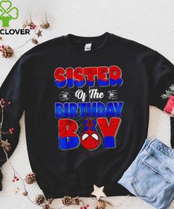 Sister of the birthday boy spider family matching hoodie, sweater, longsleeve, shirt v-neck, t-shirt