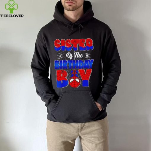 Sister of the birthday boy spider family matching hoodie, sweater, longsleeve, shirt v-neck, t-shirt