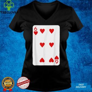 Six Of Hearts Playing Cards Halloween Costume Deck Of Cards T Shirt