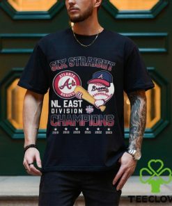 Six straight atlanta braves nl east Division champions T shirt