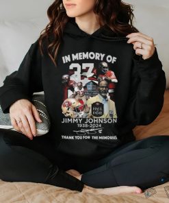 In Memory Of Jimmy Johnson 1938 2024 Thank You For The Memories T Shirt