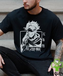 Siyah Renk Geniş Kesim Gojo Satoru Jujutsu Kaisen Baskılı Unisex Geniş Kalıp Anime T hoodie, sweater, longsleeve, shirt v-neck, t-shirt