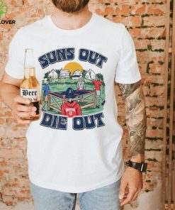 Skeleton Bong suns out die out shirt