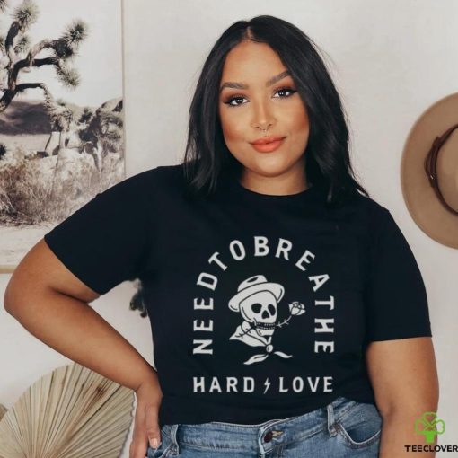 Skeleton Cowboy And Rose Band Need To Breathe Shirt