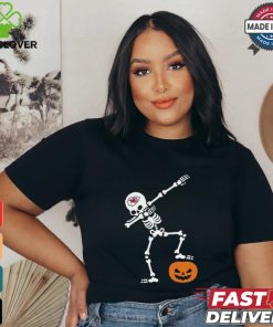 Skeleton Dabbing Kansas City Chiefs Halloween 2024 Shirt