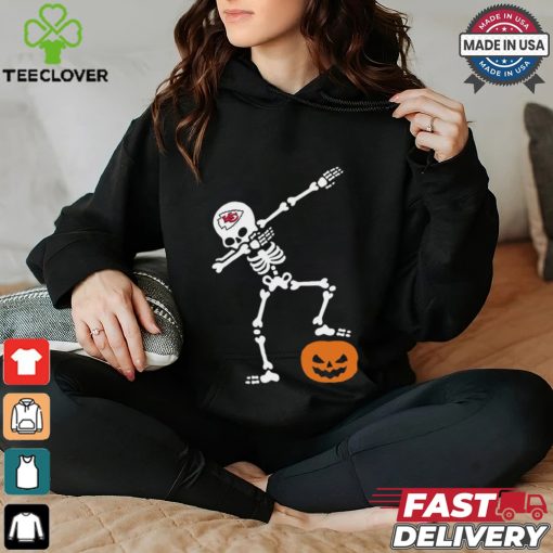 Skeleton Dabbing Kansas City Chiefs Halloween 2024 Shirt