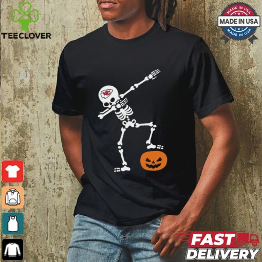 Skeleton Dabbing Kansas City Chiefs Halloween 2024 Shirt
