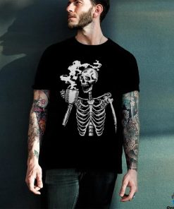 Skeleton Drinking Coffee shirt