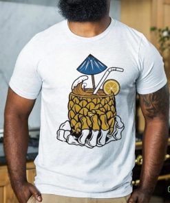 Skeleton Hand Cocktail Pineapple Juice Drinking shirt