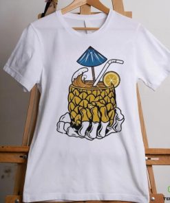 Skeleton Hand Cocktail Pineapple Juice Drinking shirt 2 Skeleton Hand Cocktail Pineapple Juice Drinking shirt