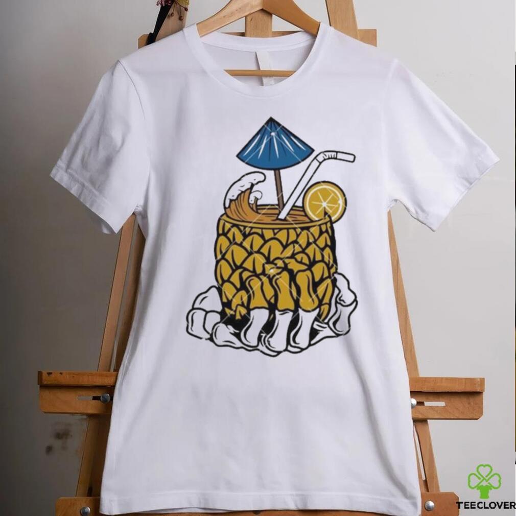 Skeleton Hand Cocktail Pineapple Juice Drinking shirt Skeleton Hand Cocktail Pineapple Juice Drinking shirt