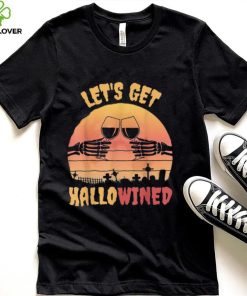 Skeleton Hands Wine Halloween Shirt