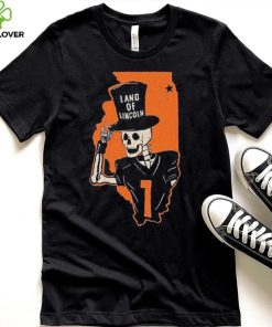 Skeleton Illinois Fighting Illini Land Of Lincoln Shirt