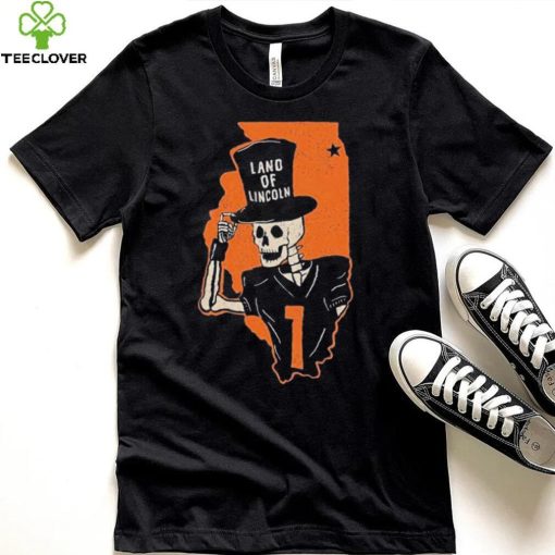 Skeleton Illinois Fighting Illini Land Of Lincoln Shirt