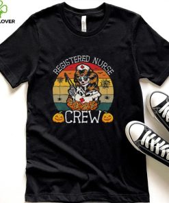 Skeleton Registered Nurse Crew Halloween Nurse Shirt