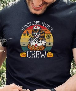 Skeleton Registered Nurse Crew Halloween Nurse Shirt