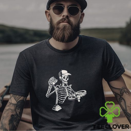 Skeleton Truck Driver Funny Big Trucking Trucker Shirt