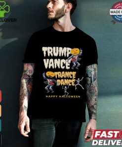 Skeleton Trump Vance Trance Dance Happy Halloween Shirt